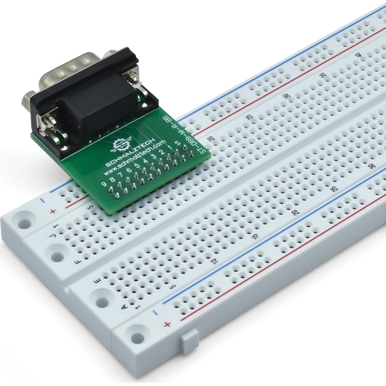 Placa de Desglose Macho DB9 SchmalzTech ST-DB9-M-R-BB