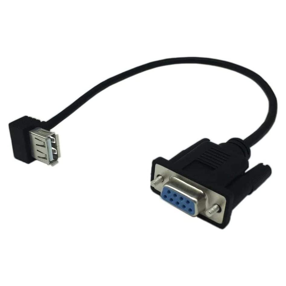 Adaptador Vanki RS232 DB9 Hembra a USB 2.0 Hembra 25cm