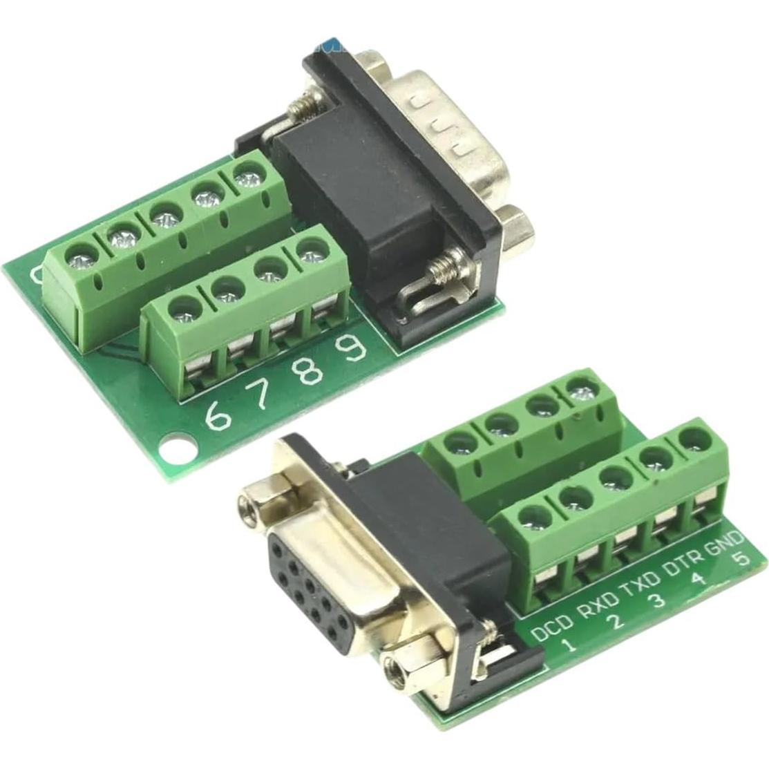 Conectores D-Sub 9Pin RS232 Macho Hembra para Electrónica