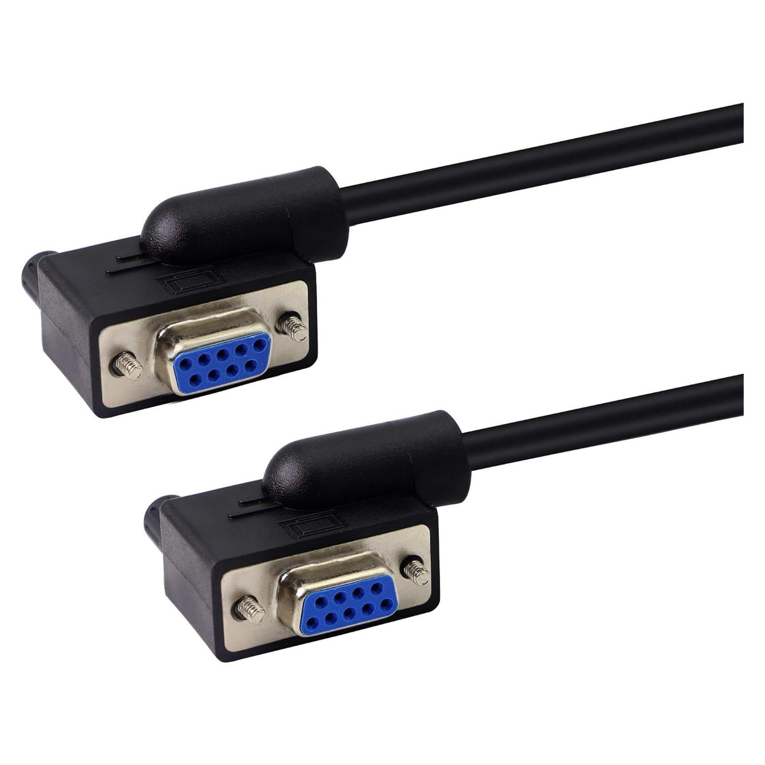 Cable Serial DB9 30 cm YOUCHENG Hembra a Hembra 90°