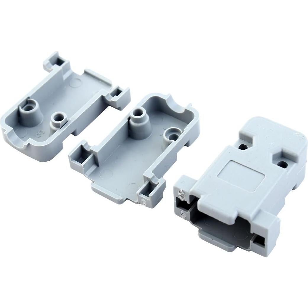 Carcasa Plástica Gris para Conector DB9 uxcell - 20 Pcs