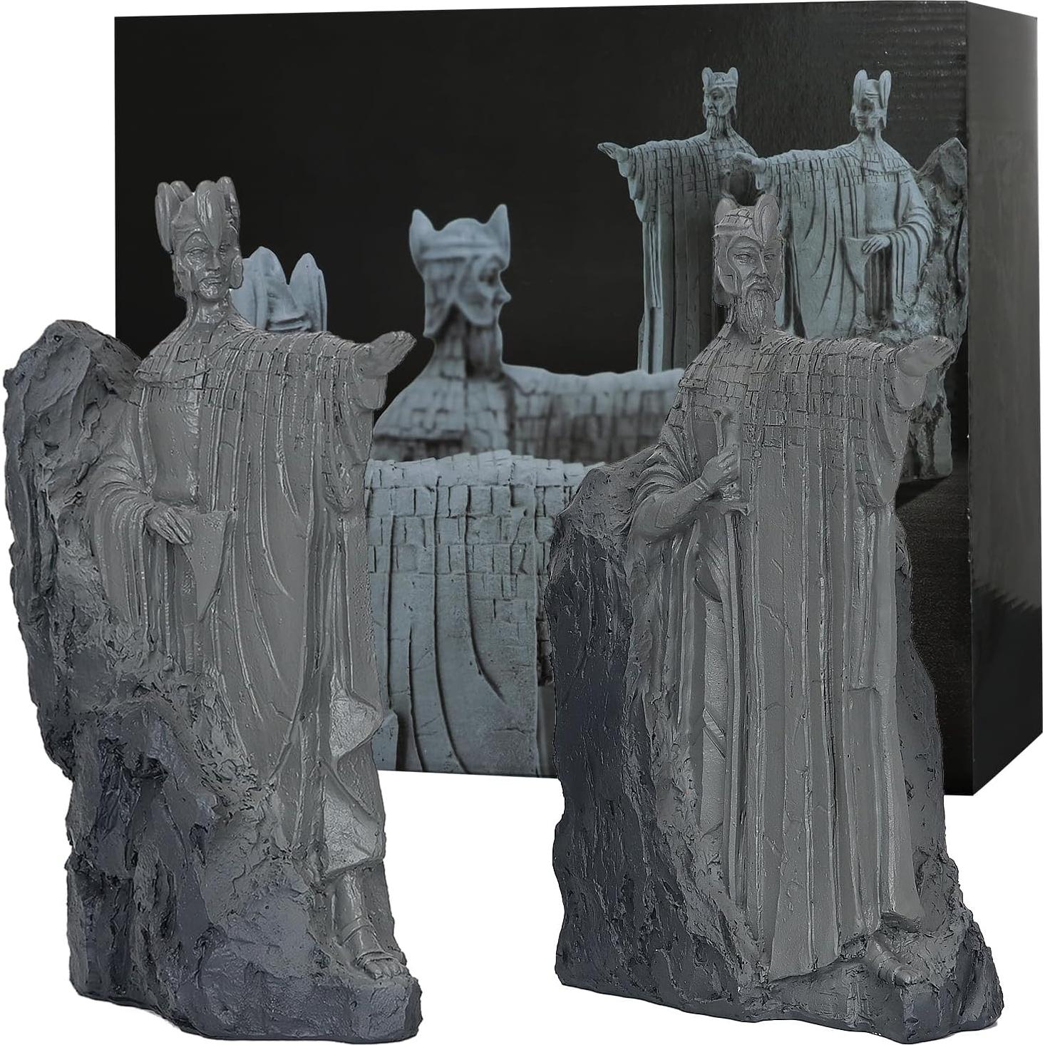 Soportes de Libros Decorativos Bzuiawi 24 cm Resina Negro