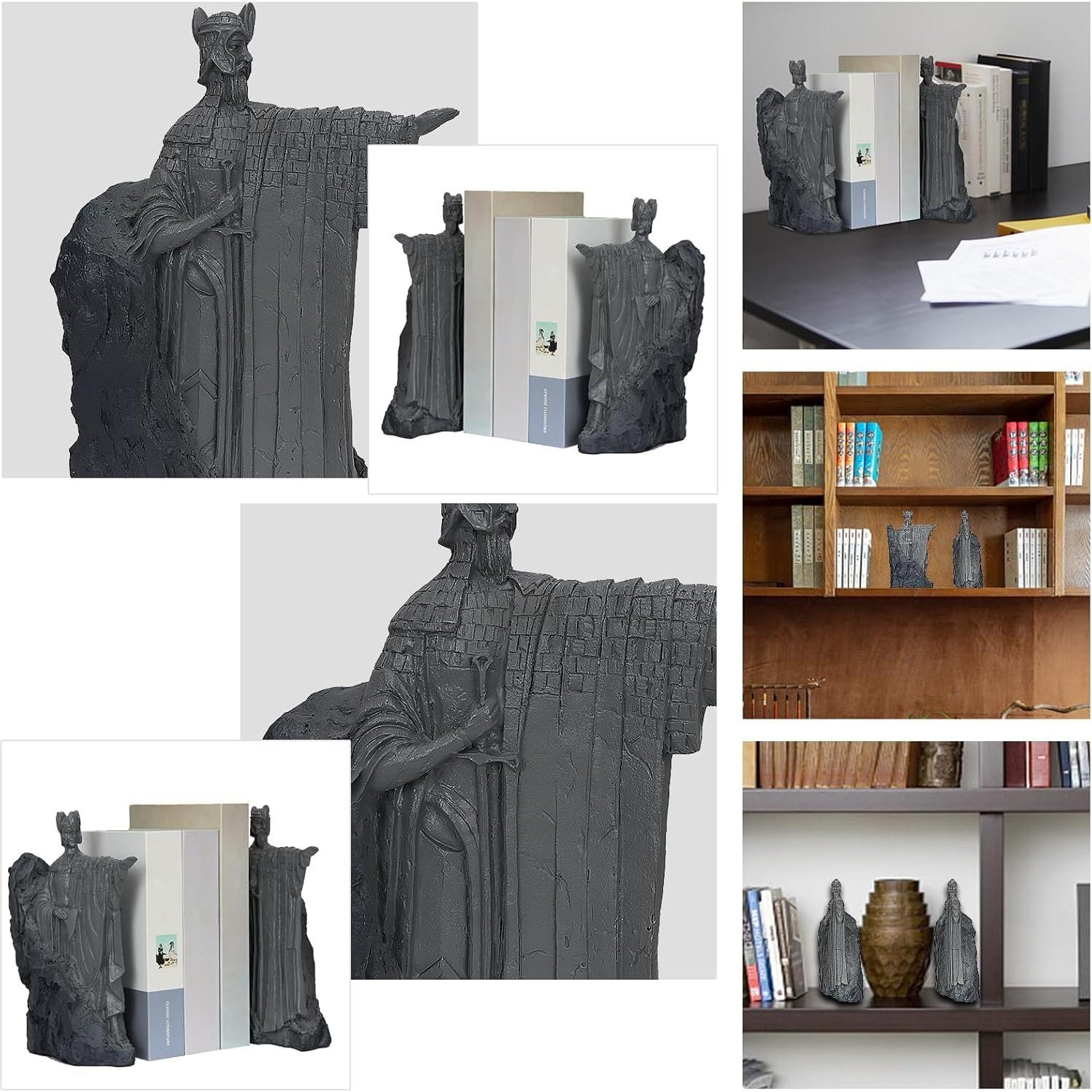 Soportes de Libros Decorativos Bzuiawi 24 cm Resina Negro