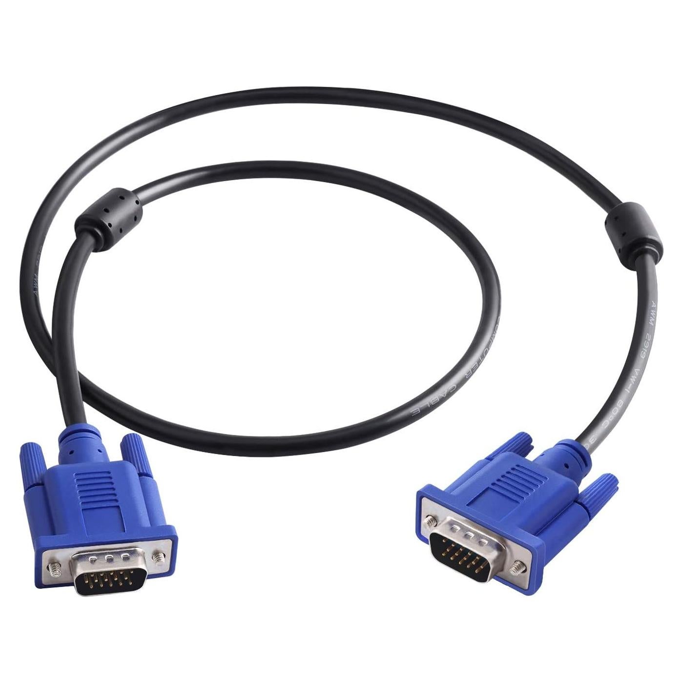 Cable VGA Macho a Macho 1M PASOW para Monitor y Proyector