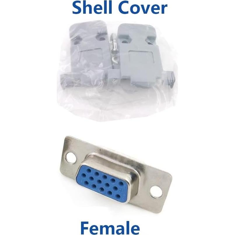 10 Conectores de Soldadura VGA Femenino Jienk 15 Pines