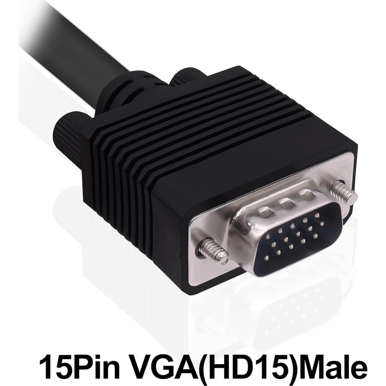 Cable VGA a 5 BNC 1.5M HUAXU - Adaptador RGBHV para HDTV