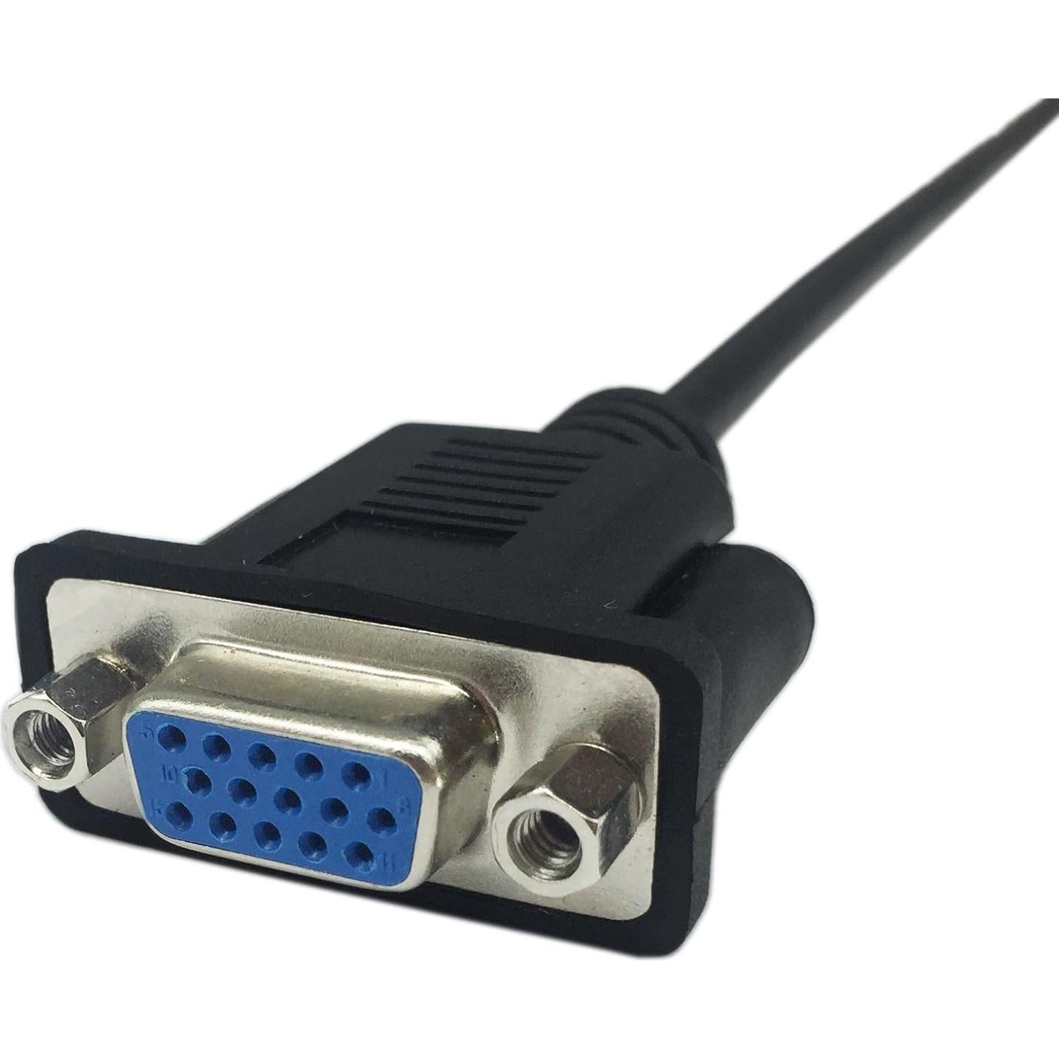 Adaptador VGA 15 Pines Hembra a Hembra CERRXIAN 30.48 cm