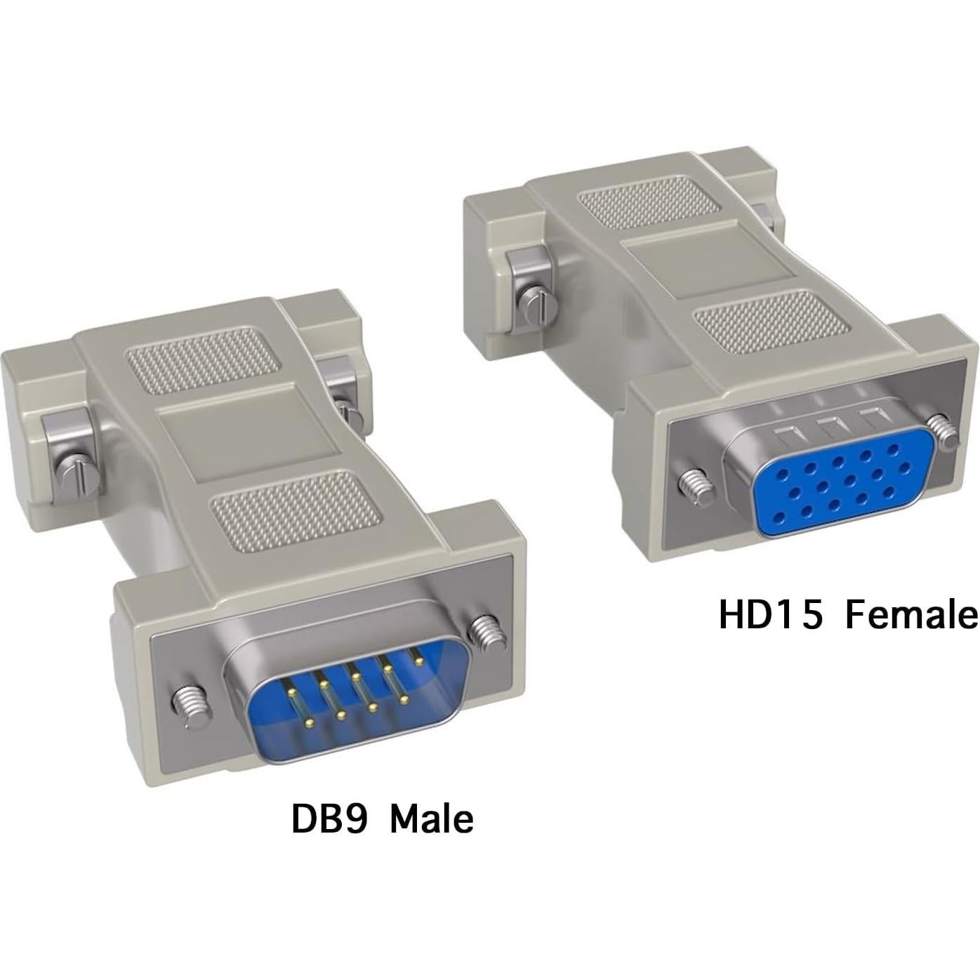Adaptador DB9 Macho a HD15 Hembra VGA Cable Leader