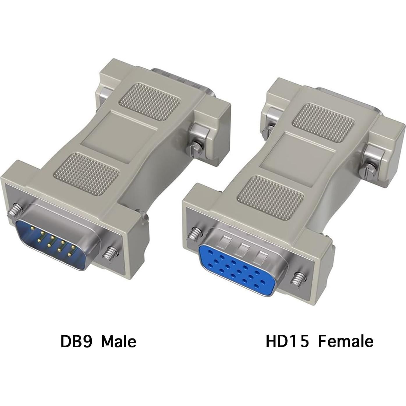 Adaptador DB9 Macho a HD15 Hembra VGA Cable Leader