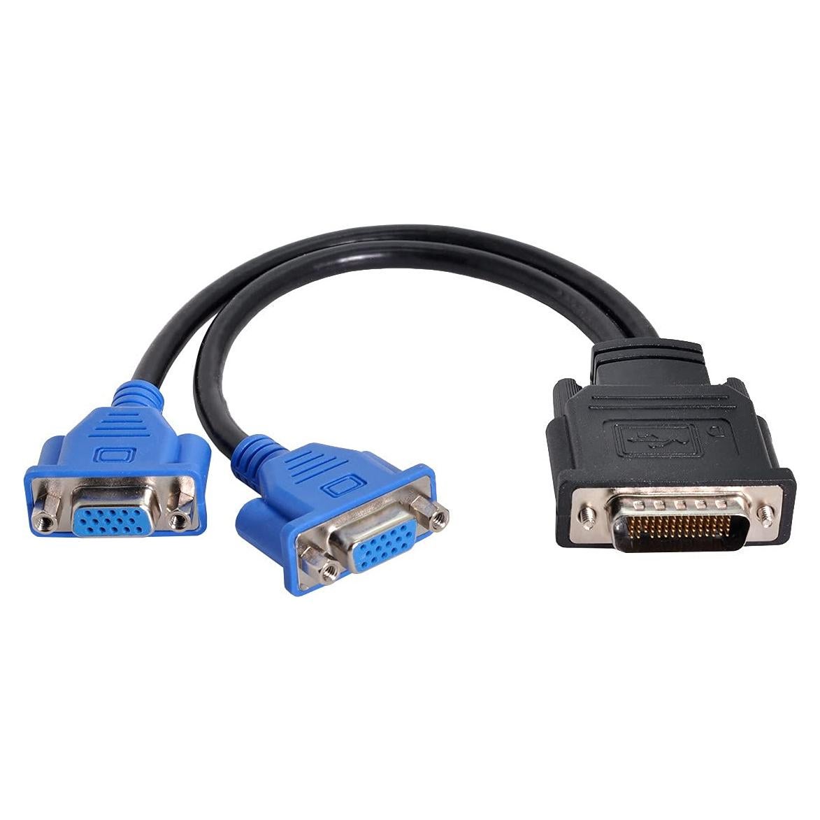 Cable Divisor DMS-59 Macho a Doble VGA Hembra 10cm Cablecc