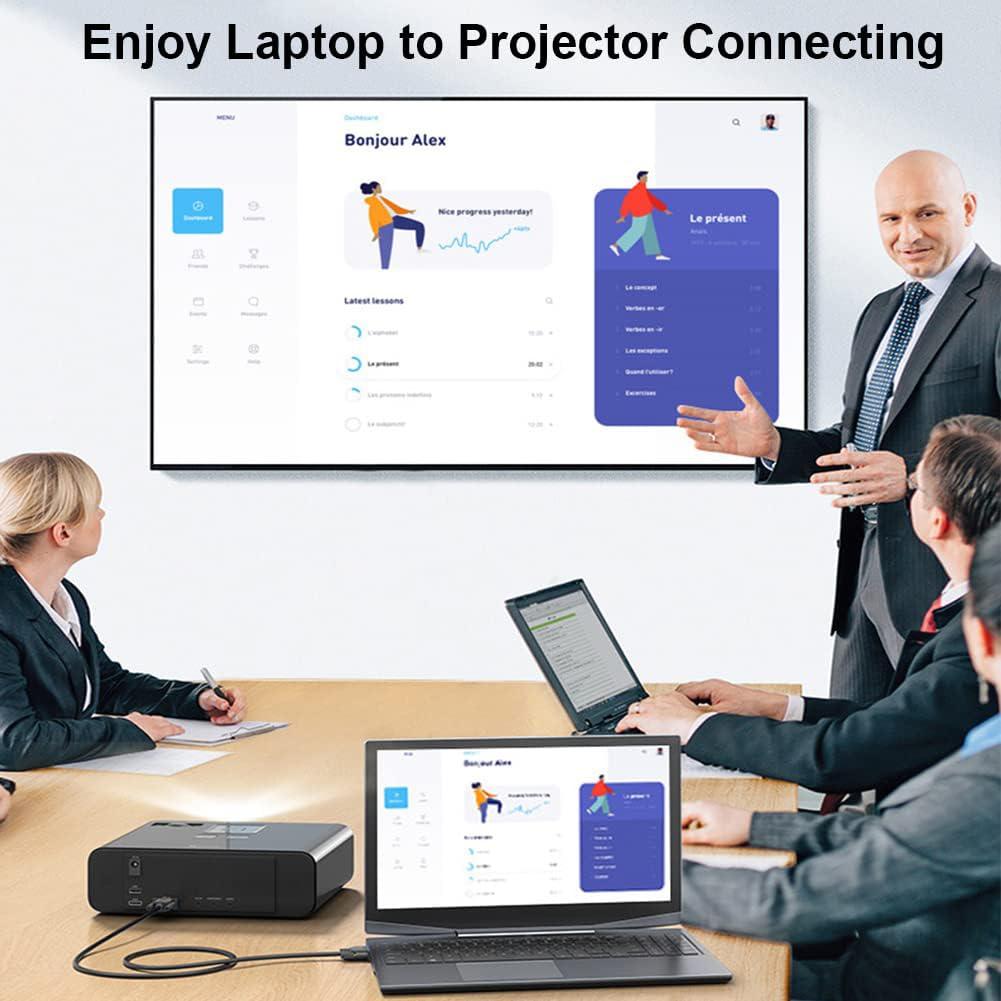 Cable VGA 1.83M UVOOI Macho a Macho 1080P Full HD