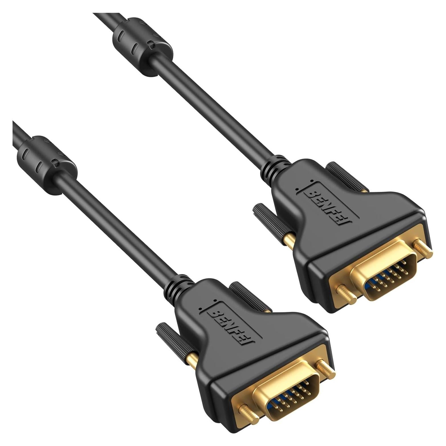 Cable VGA a VGA Benfei 1.83m Macho a Macho con Ferritas