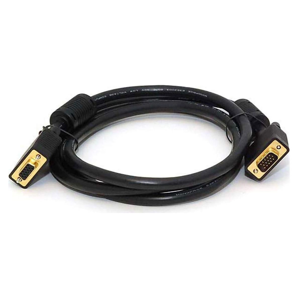 Cable de Monitor SVGA Monoprice 1.83m M/F con Ferritas