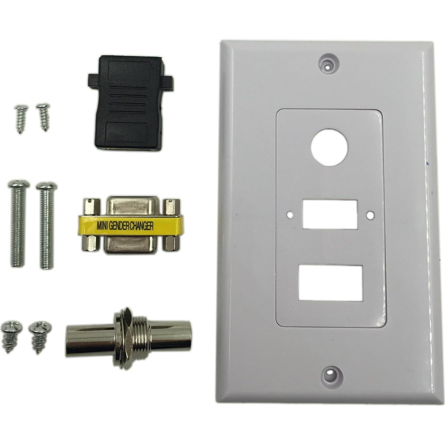 Placa de Pared HDMI VGA 3.5mm Audio Estéreo CERRXIAN