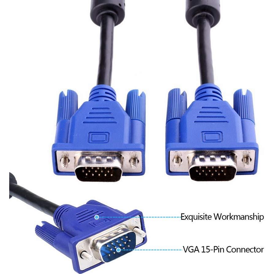 Cable VGA Macho a Macho 1.5m AISIBO HD15 15Pin Azul
