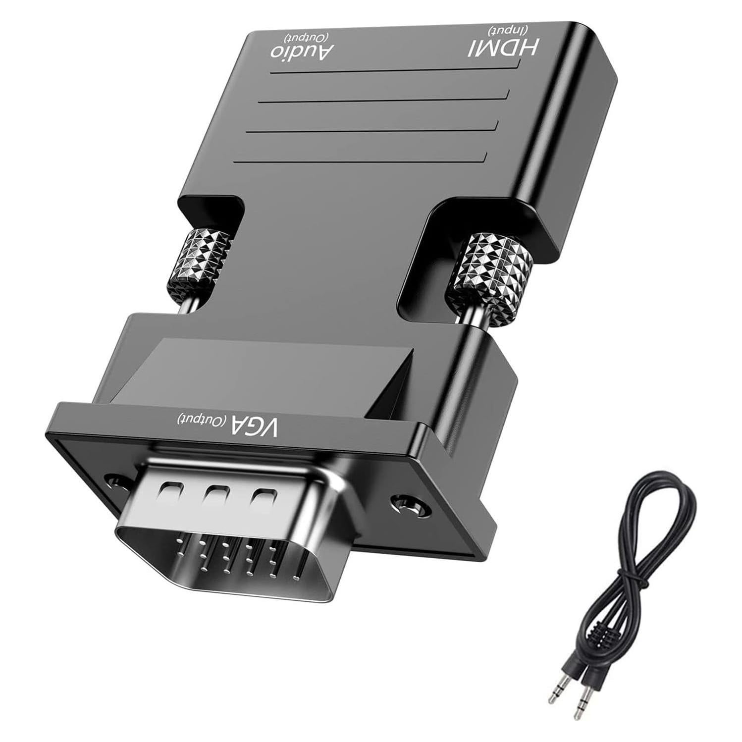 Adaptador VGA a HDMI CATSELURRY 1080p para PC y Proyector