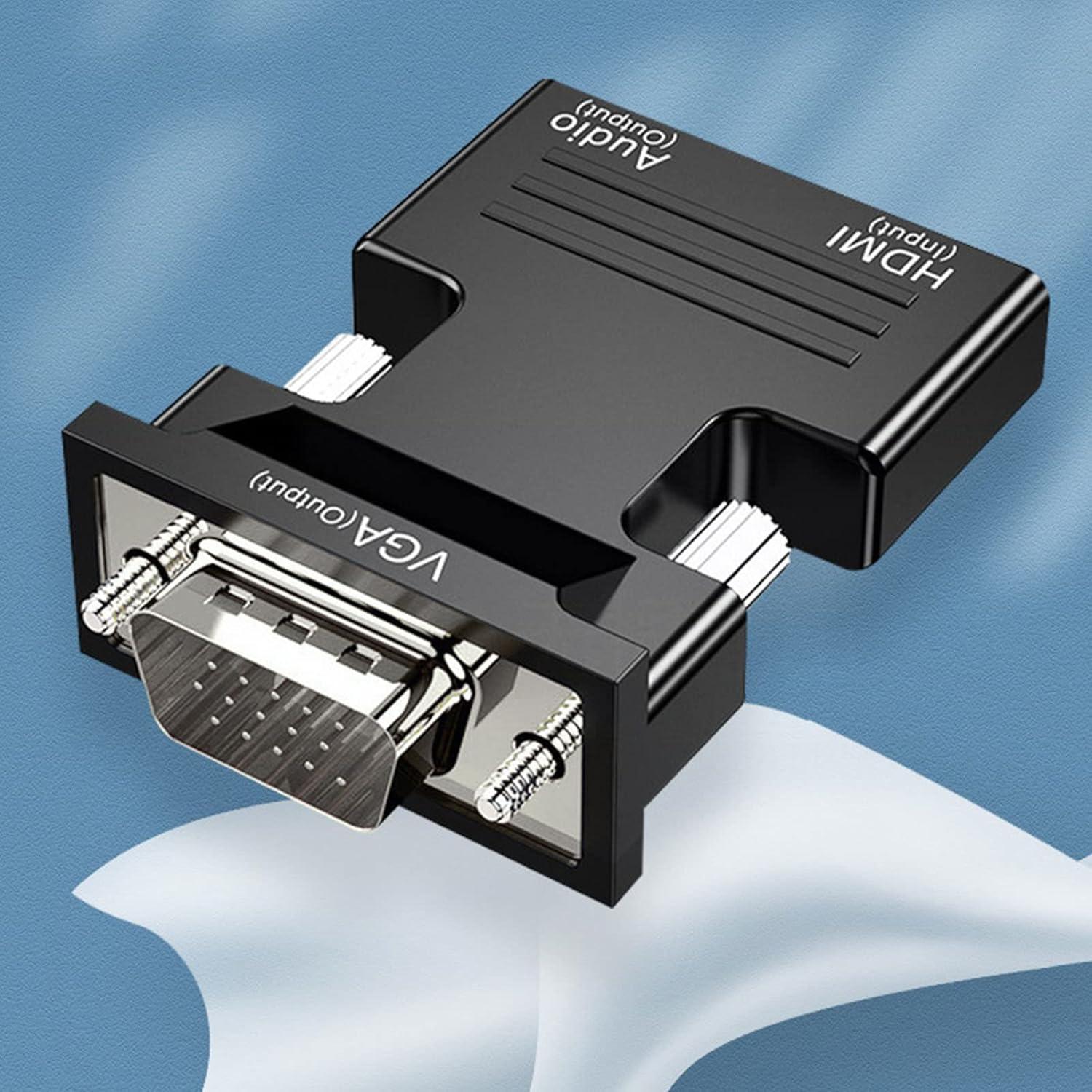 Adaptador VGA a HDMI CATSELURRY 1080p para PC y Proyector