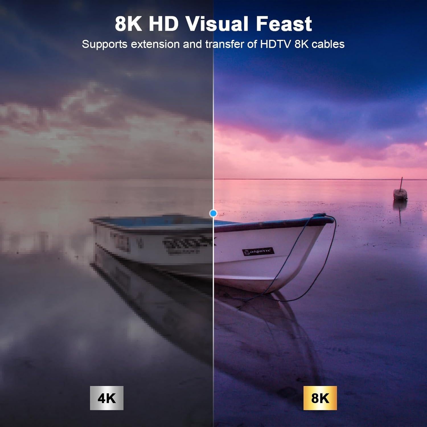 Acoplador HDMI Femenino 8K BORLTER - Extensor para HDTV y PC