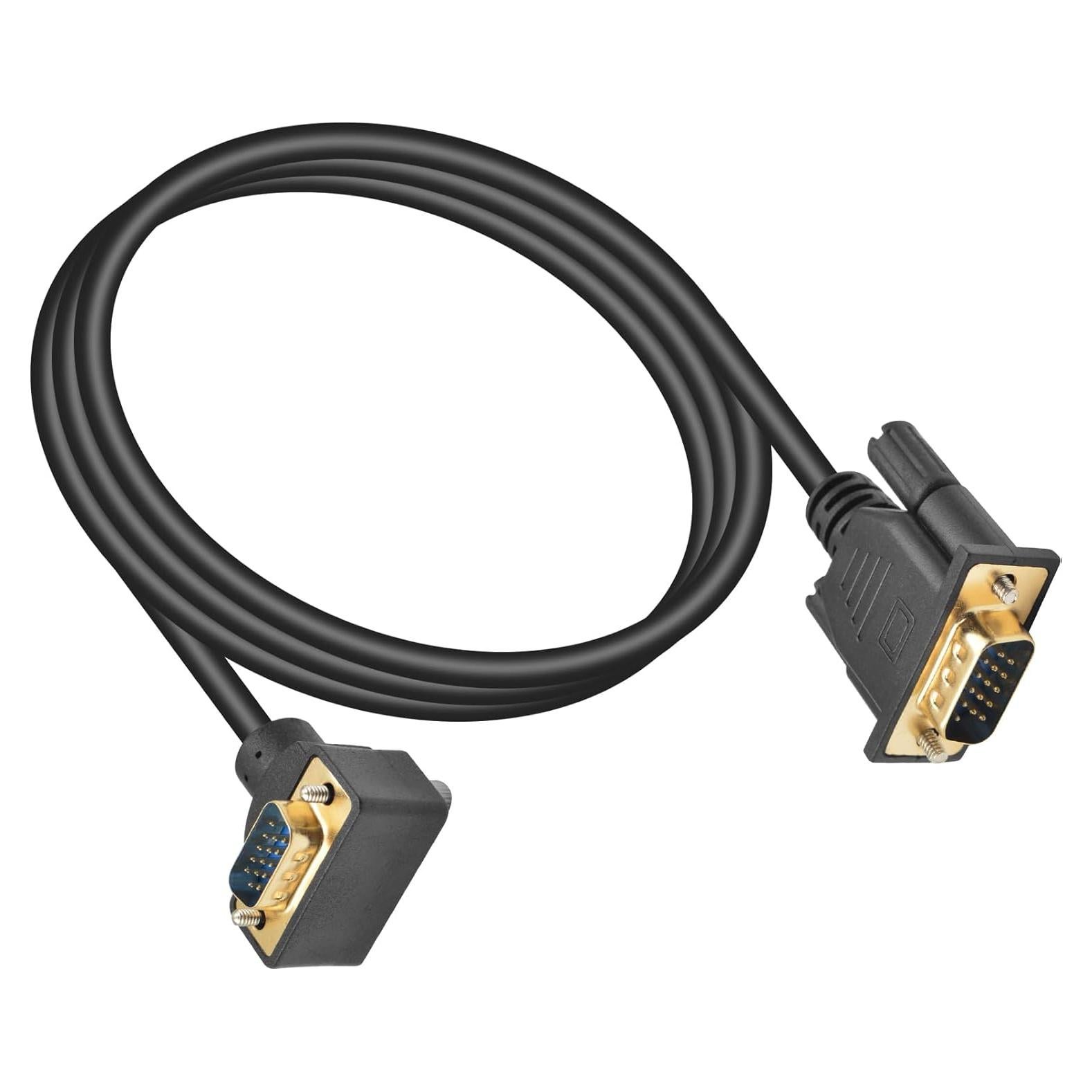 Cable VGA Macho a Macho Poyiccot 1.52m 90 Grados Full HD 1080p