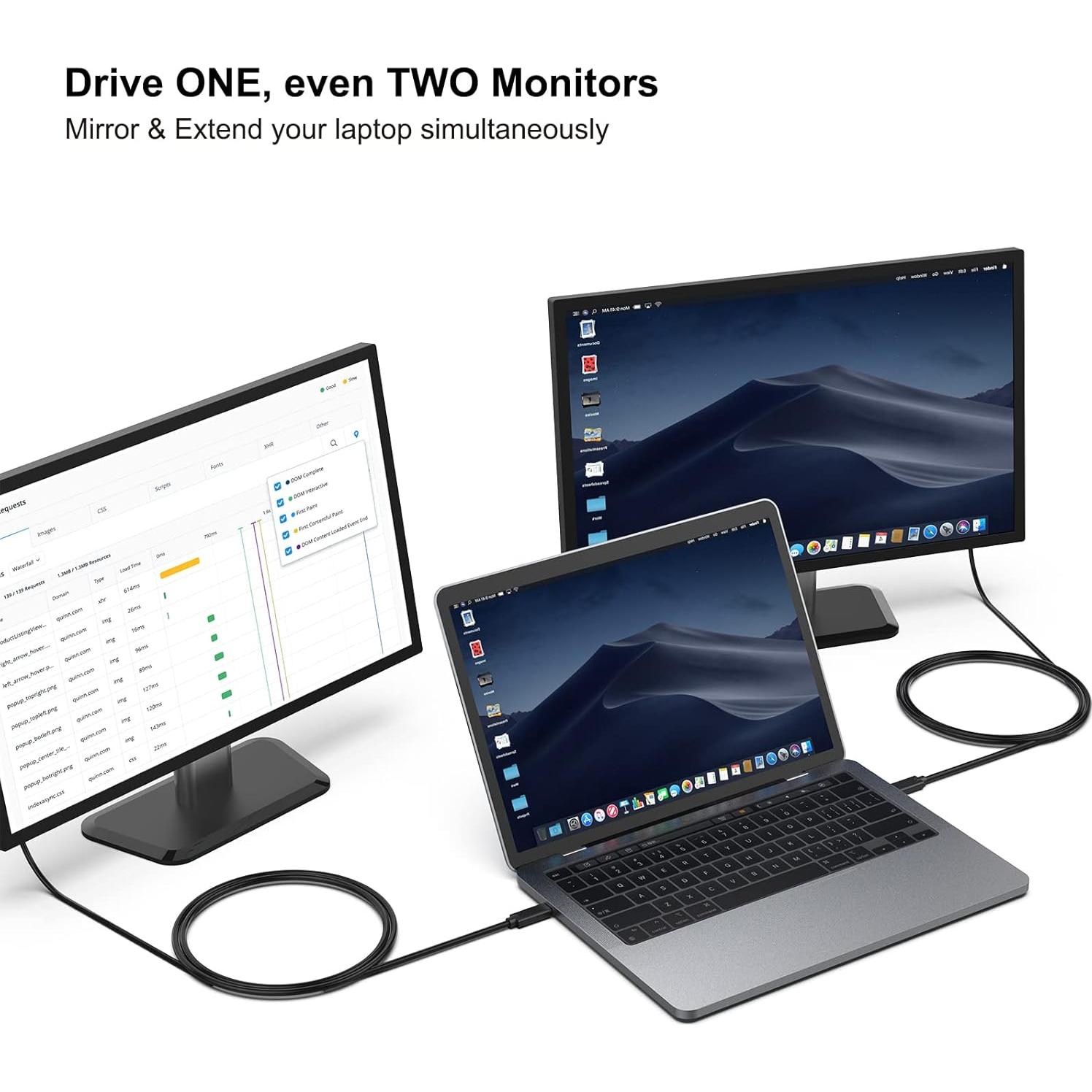 Cable USB C a VGA BENFEI 1.83m Compatible con MacBook y Samsung