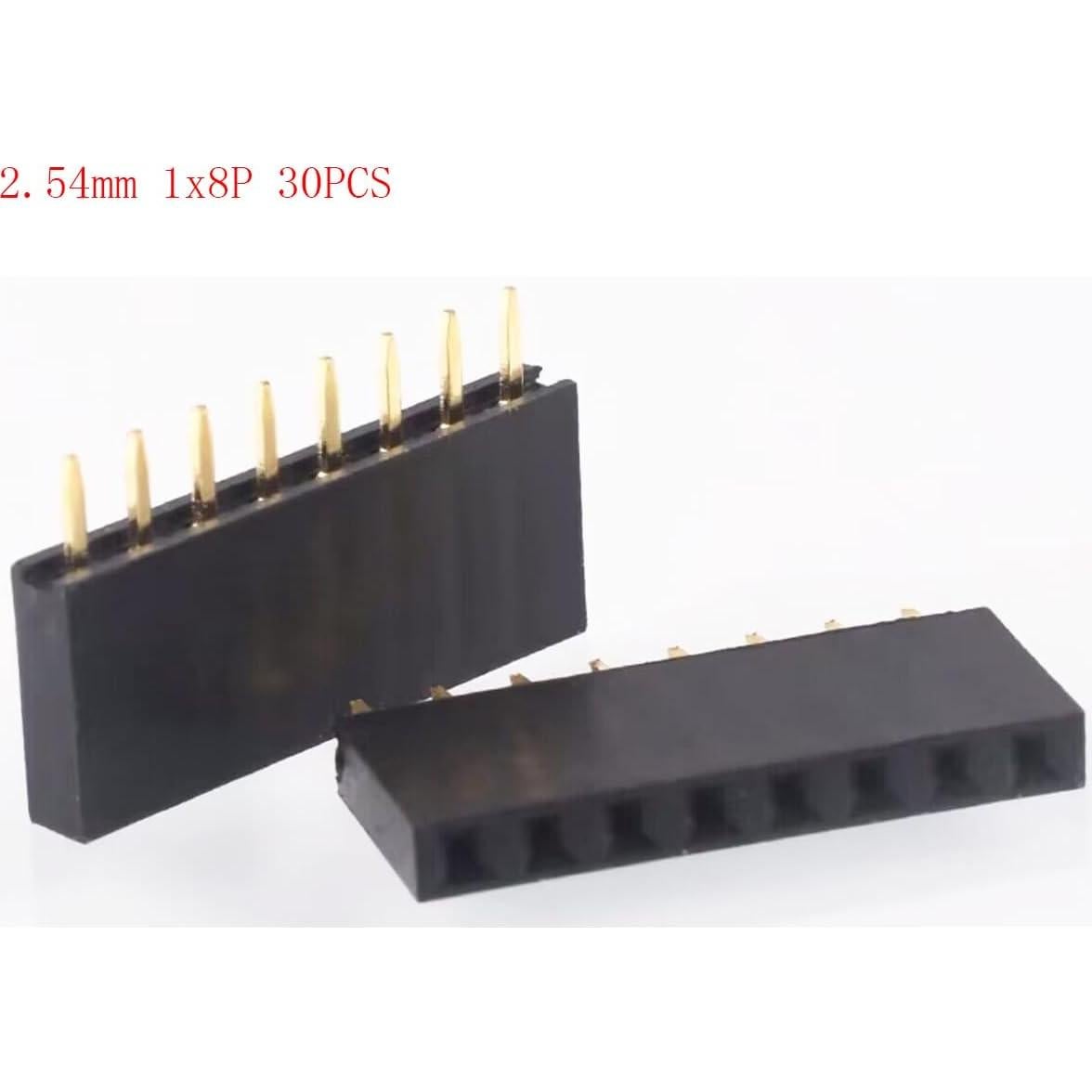 Conector Hembra 1x8 Pin 2.54mm Lagogia - Paquete de 30