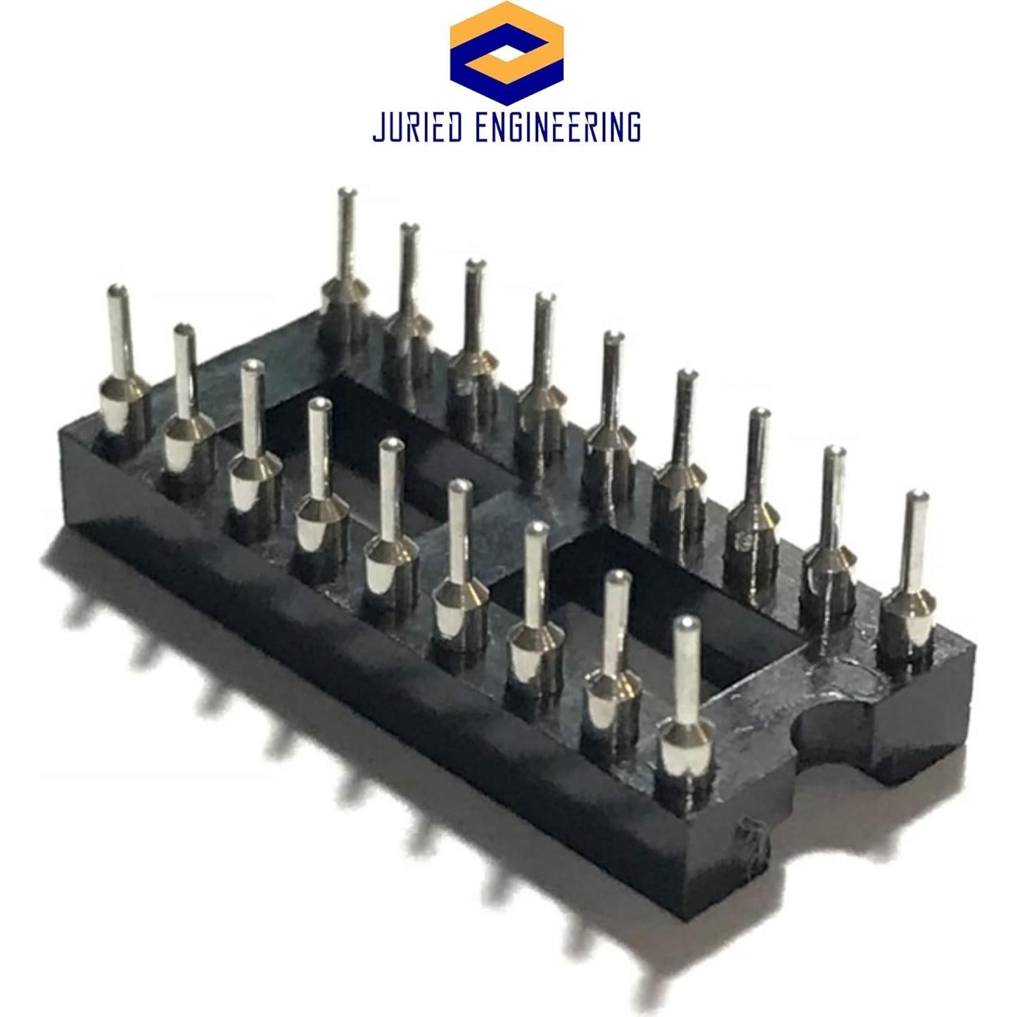 Zócalo DIP-18 IC Juried Engineering, 2.54mm, paquete de 5