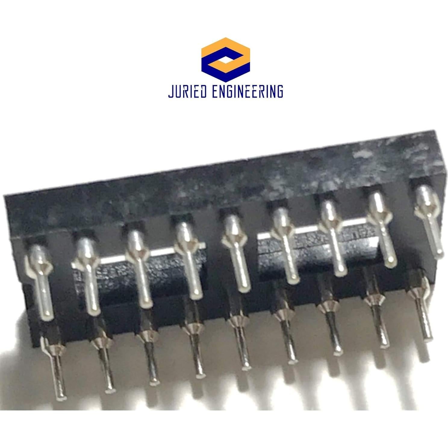 Zócalo DIP-18 IC Juried Engineering, 2.54mm, paquete de 5