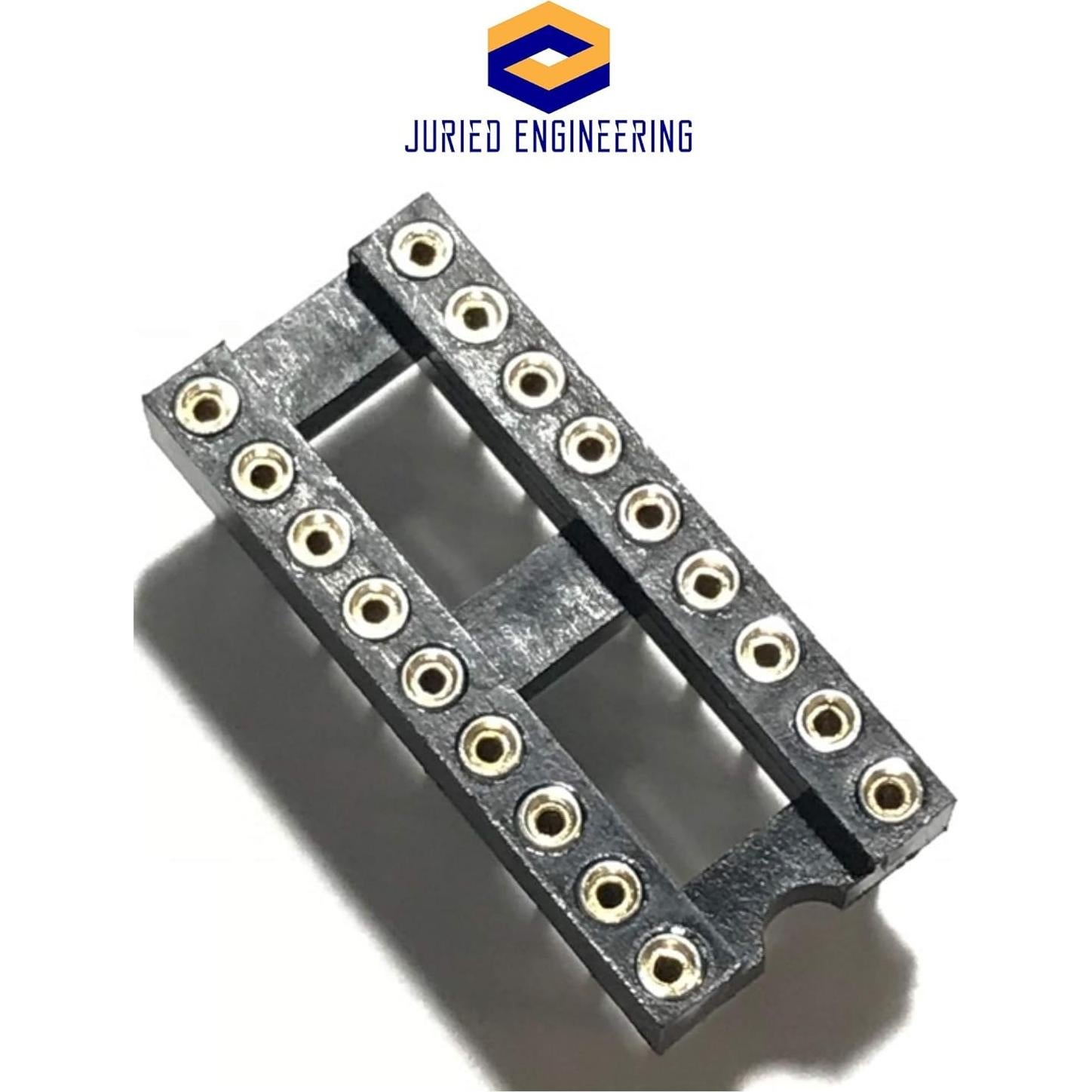 Zócalo DIP-18 IC Juried Engineering, 2.54mm, paquete de 5