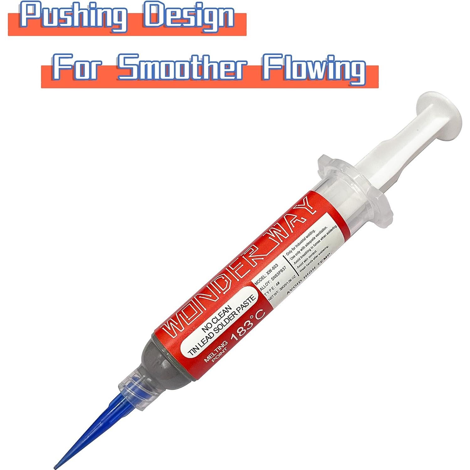 Pasta de Soldadura Sn63/Pb37 Wonderway 30g x 4 Paquetes