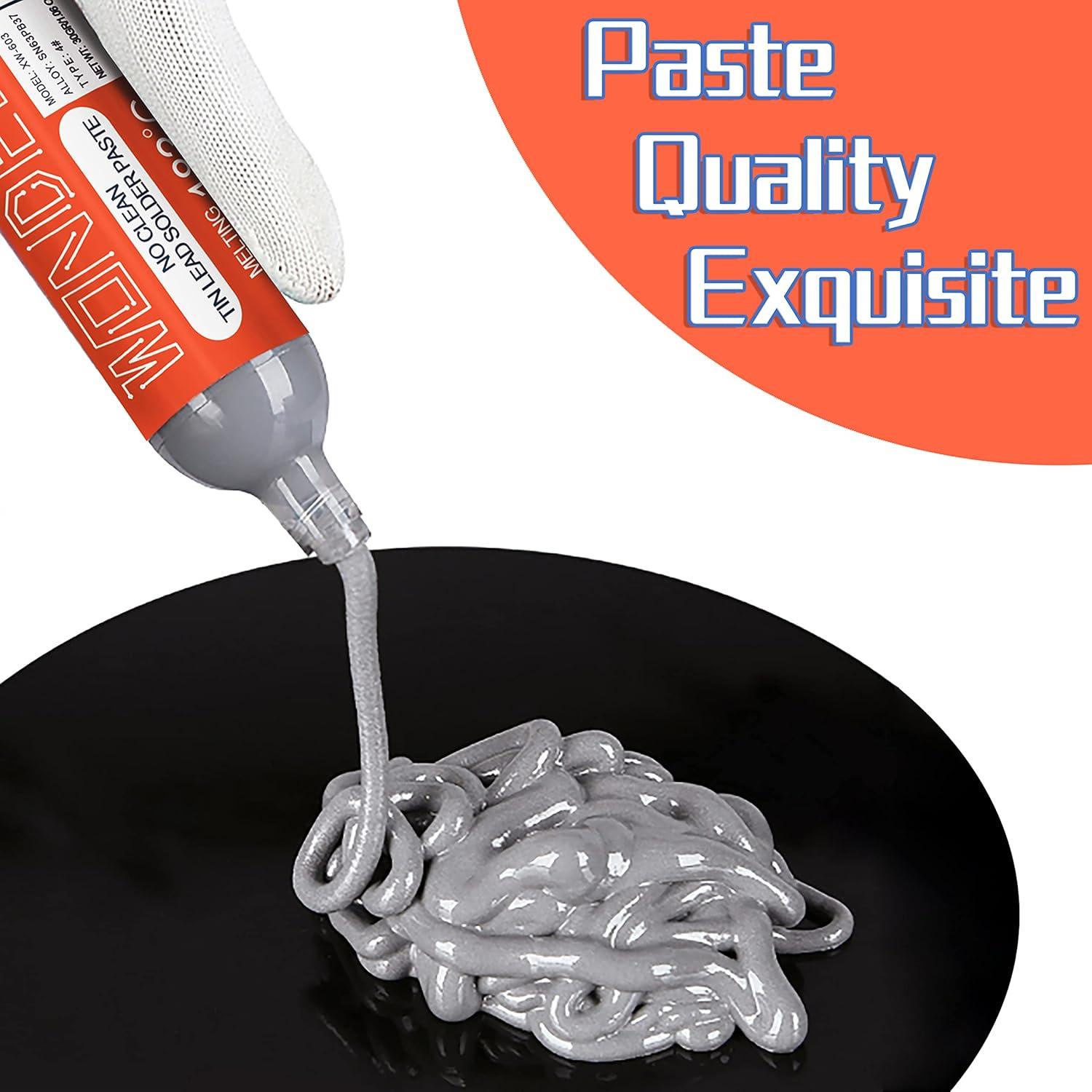 Pasta de Soldadura Sn63/Pb37 Wonderway 30g x 4 Paquetes