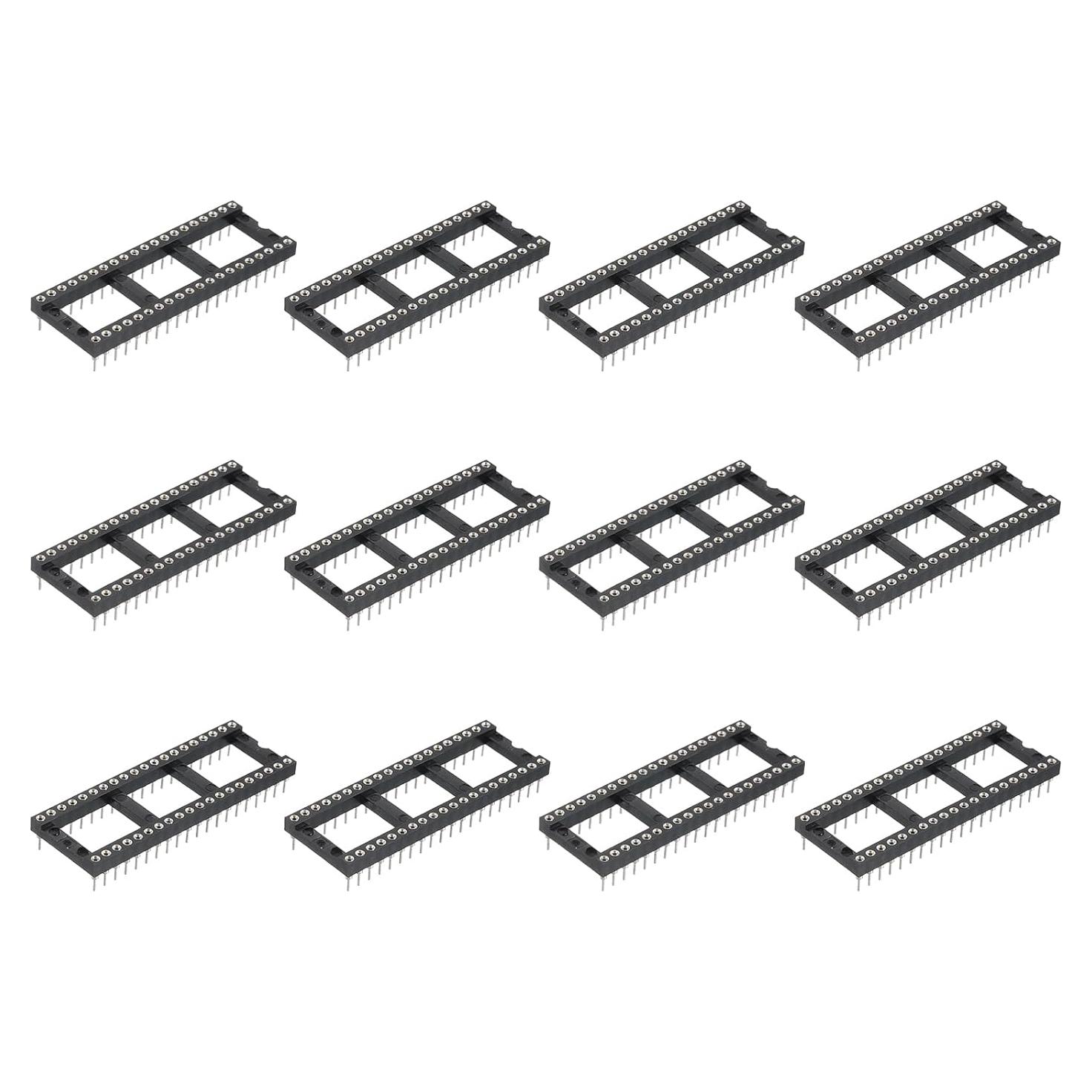 Adaptador de Zócalo DIP IC 12 Pcs MECCANIXITY 2.54mm