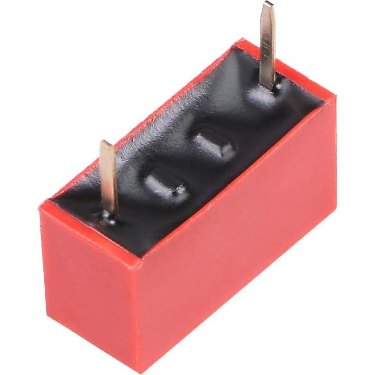 Interruptor DIP 1 Posición Rojo uxcell 50 Pcs para PCB