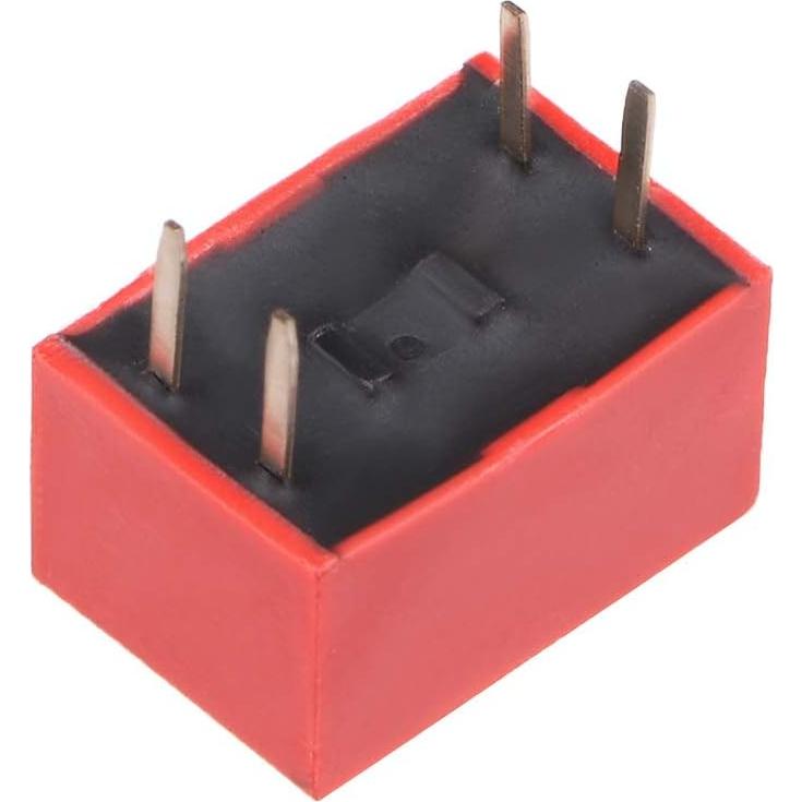 Interruptor DIP Rojo uxcell 50 Pcs 2 Posiciones 2.54mm