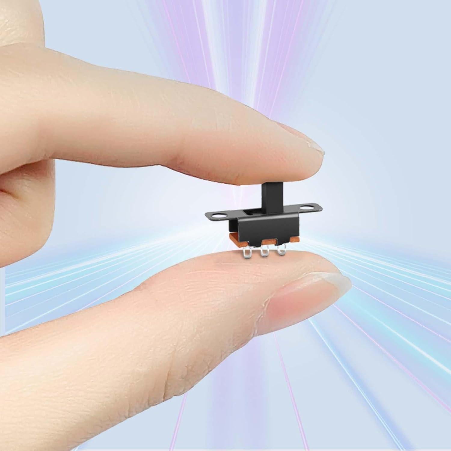 100pcs Mini Interruptor Deslizante SPDT Juasky SS-12F15 10x6x5mm