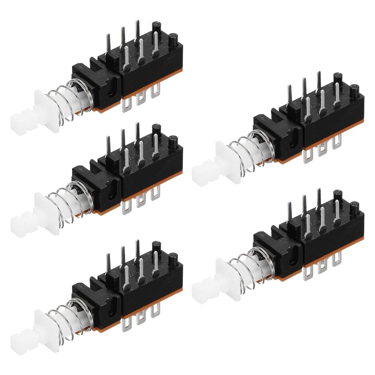 Interruptor Momentáneo DPDT 6 Pines uxcell - 5 Piezas