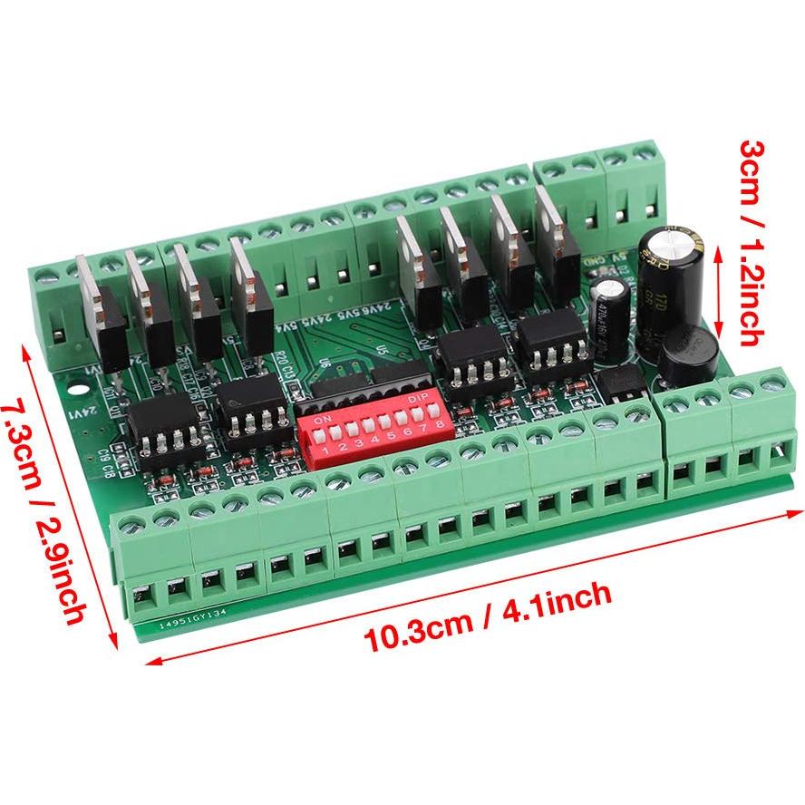 Convertidor de Nivel Lógico 8 Canales Jectse 5V-24V NPN/PNP
