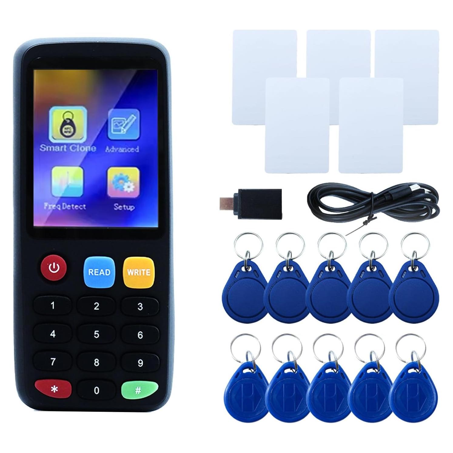 Lector y Escritor RFID Tqsbeyah X7 con Pantalla TFT 2.8"