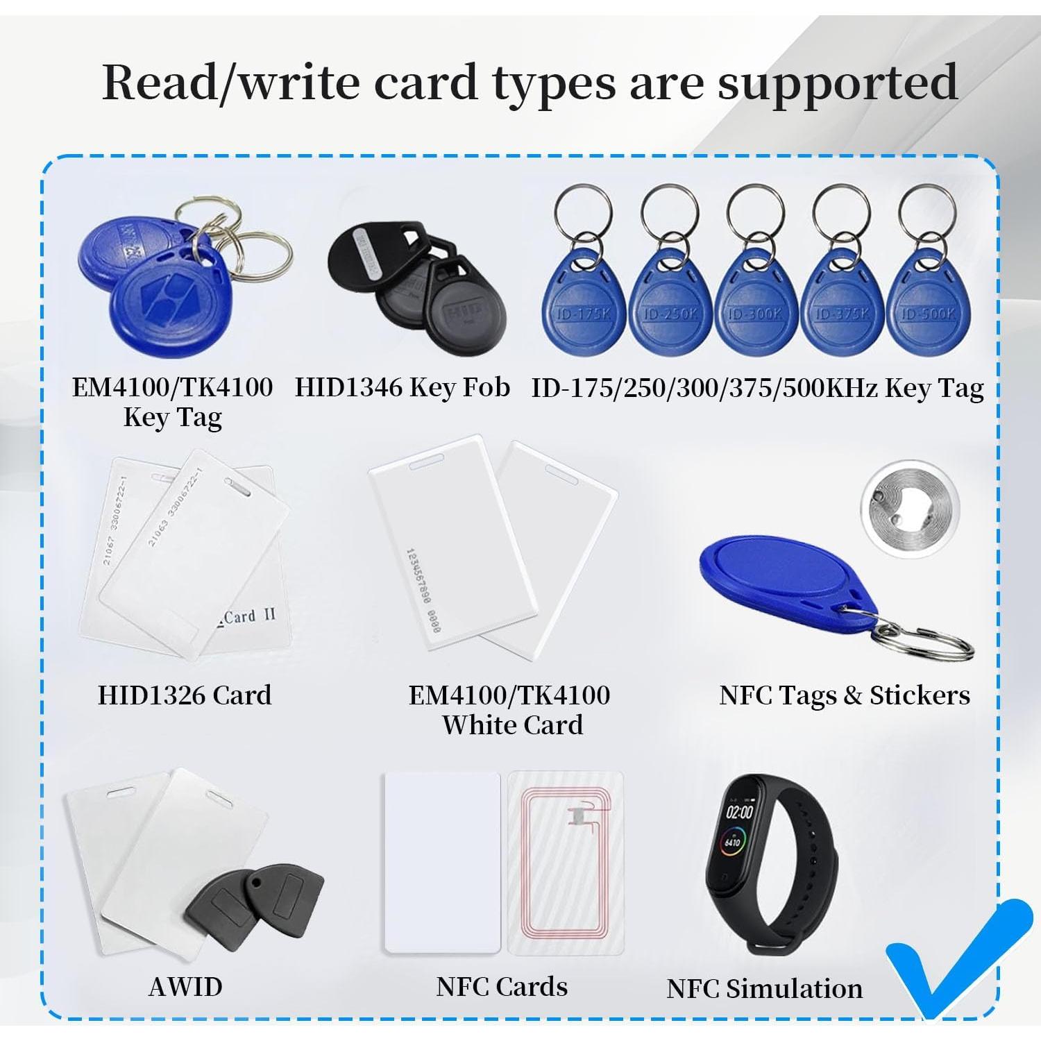 Lector y Escritor RFID Tqsbeyah X7 con Pantalla TFT 2.8"