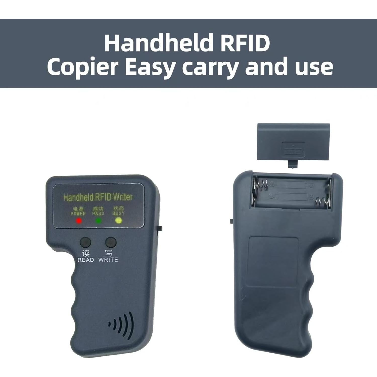 Lector y Escritor RFID 125kHz Bivpreom con 5 llaveros y 5 tarjetas