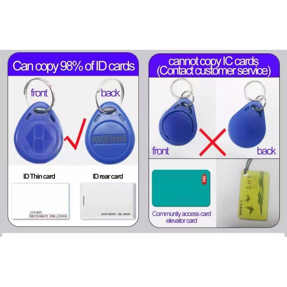 Lector y Escritor RFID 125kHz Bivpreom con 5 llaveros y 5 tarjetas