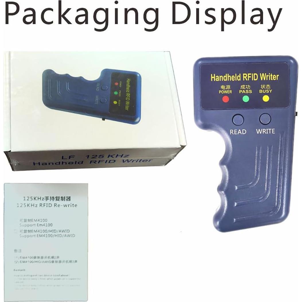 Lector Escritor RFID 125KHz FIYYIA con 5 Llaveros y 5 Tarjetas