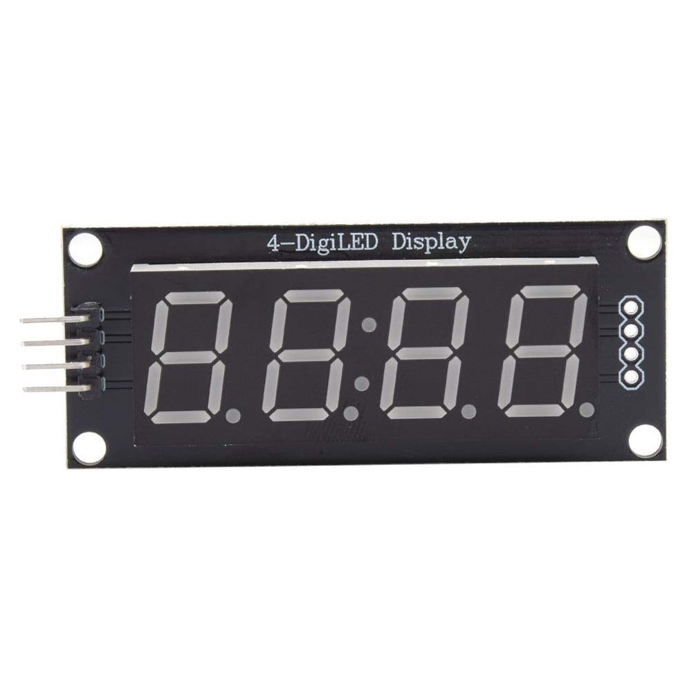 Módulo Reloj LED 4 Dígitos TM1637 Azul Compatible Raspberry Pi
