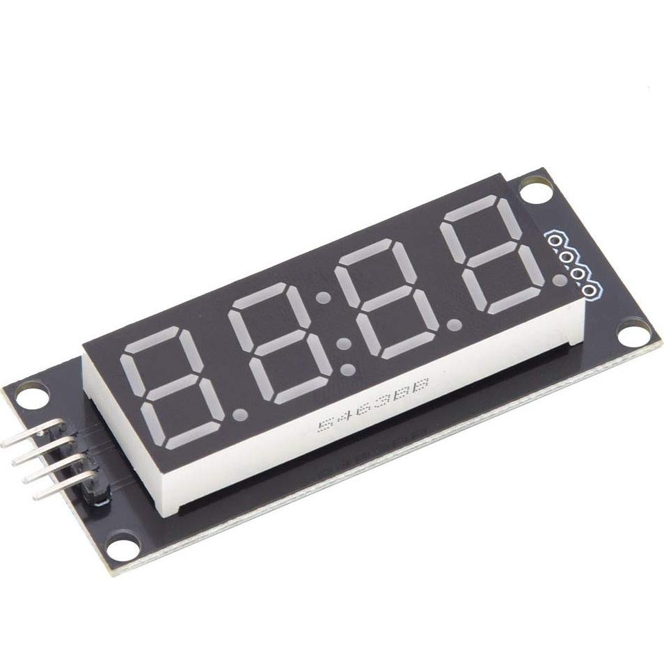 Módulo Reloj LED 4 Dígitos TM1637 Azul Compatible Raspberry Pi