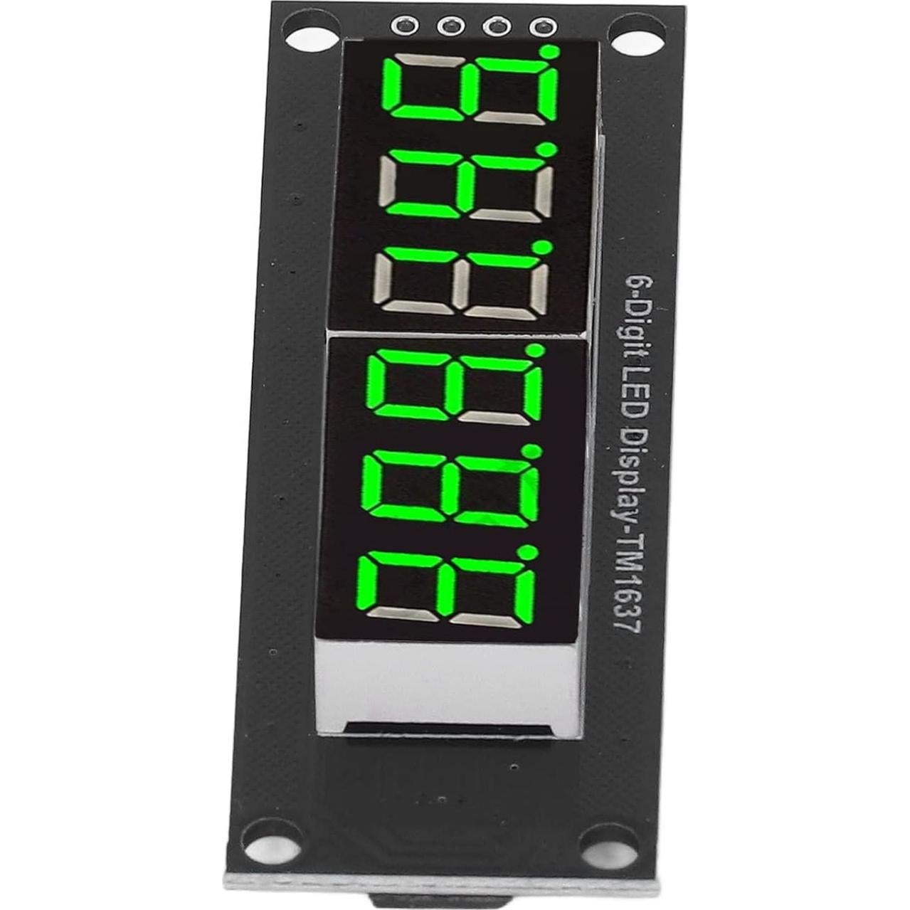 Módulo LED Digital 0.36" 6 Dígitos TM1637 Verde 5V