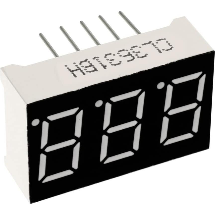 Tubo Display Digital LED 7 Segmentos uxcell 3 Dígitos Rojo 2pcs