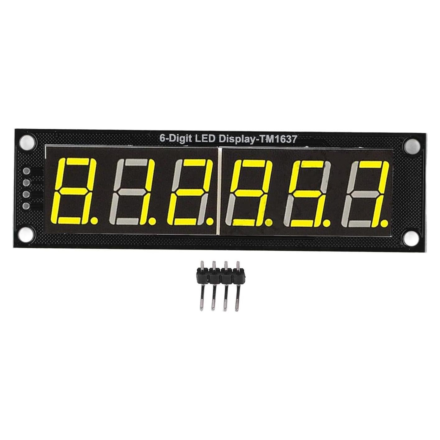 Módulo de Pantalla Digital Kadimendium 6 Dígitos 7 Segmentos LED Amarillo