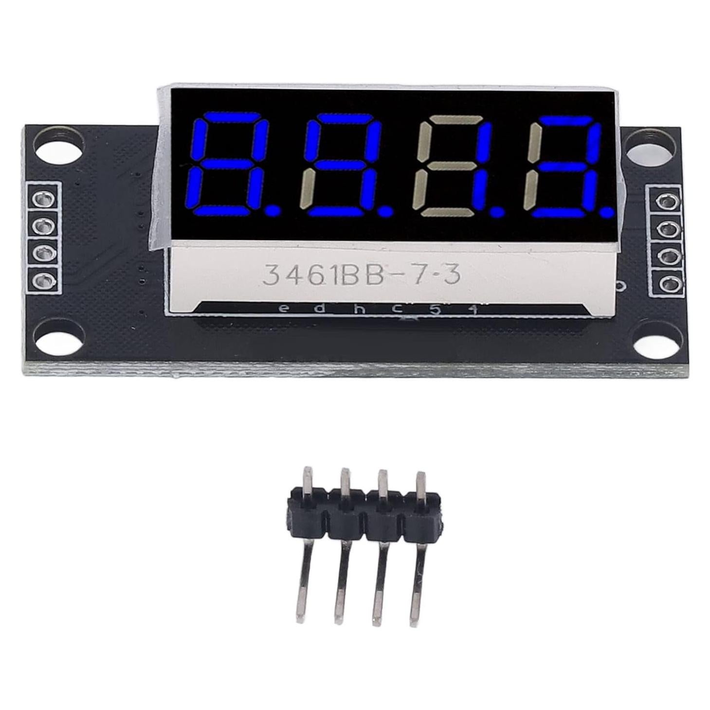 Módulo Pantalla LED 4 Dígitos 7 Segmentos Hyuduo TM1637 Azul