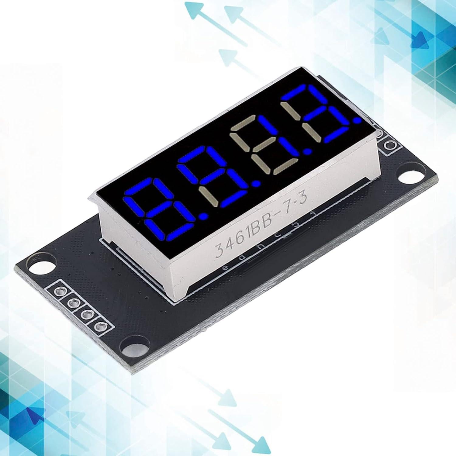 Módulo Pantalla LED 4 Dígitos 7 Segmentos Hyuduo TM1637 Azul