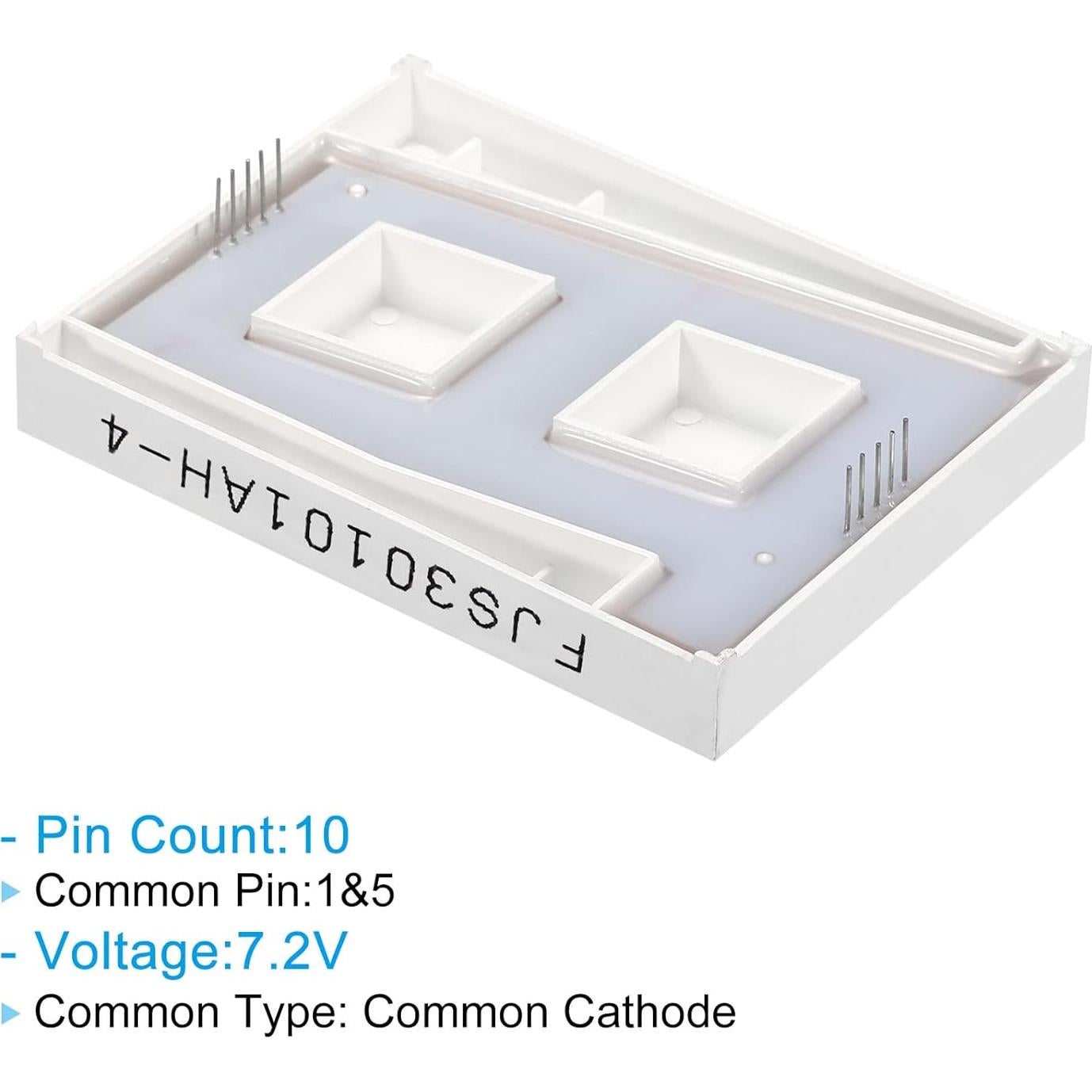 Tubo Digital LED PATIKIL Rojo 7 Segmentos 10 Pines 7.2V