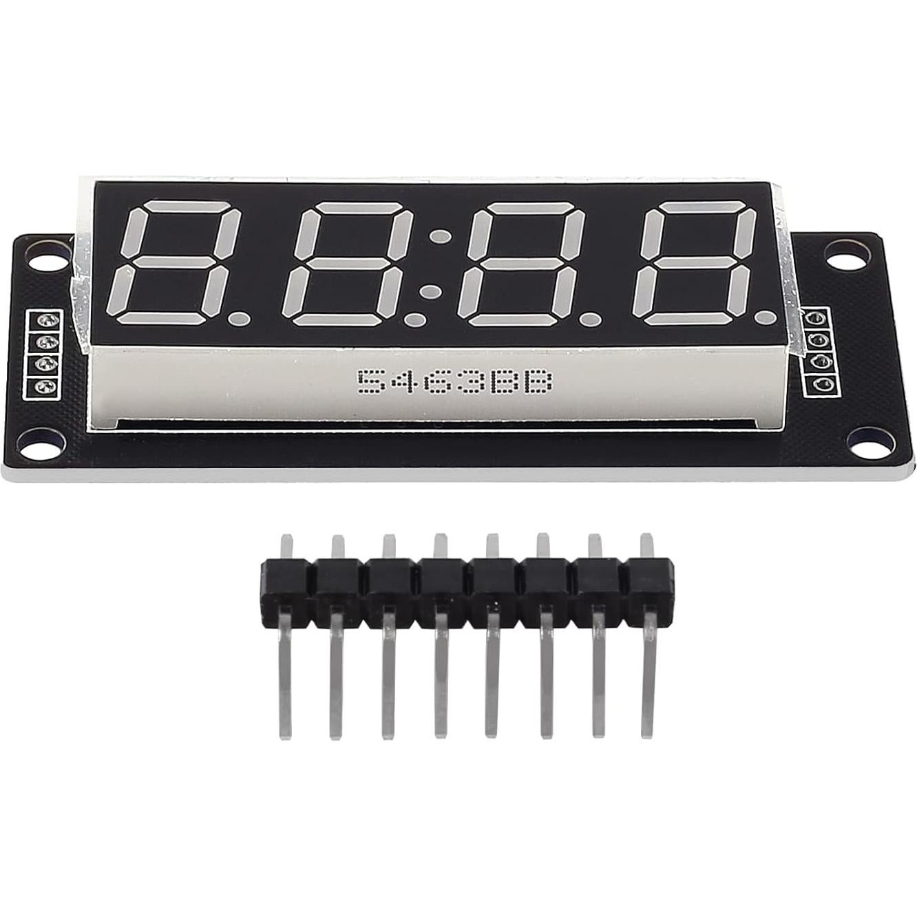 5 Piezas Módulo Reloj Digital LED 0.56" TM1637 Blanco
